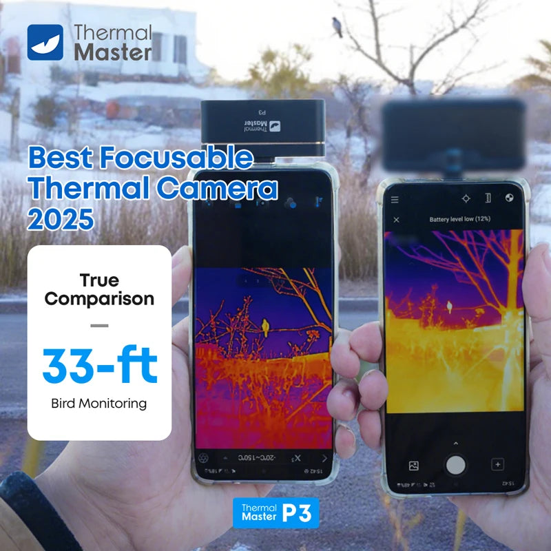 P3 Thermal Camera ios& Android USB-C 600℃ 512*384 X³IR Infrared imaging Camera Macro Lens for PCB Circuit Home Inspection