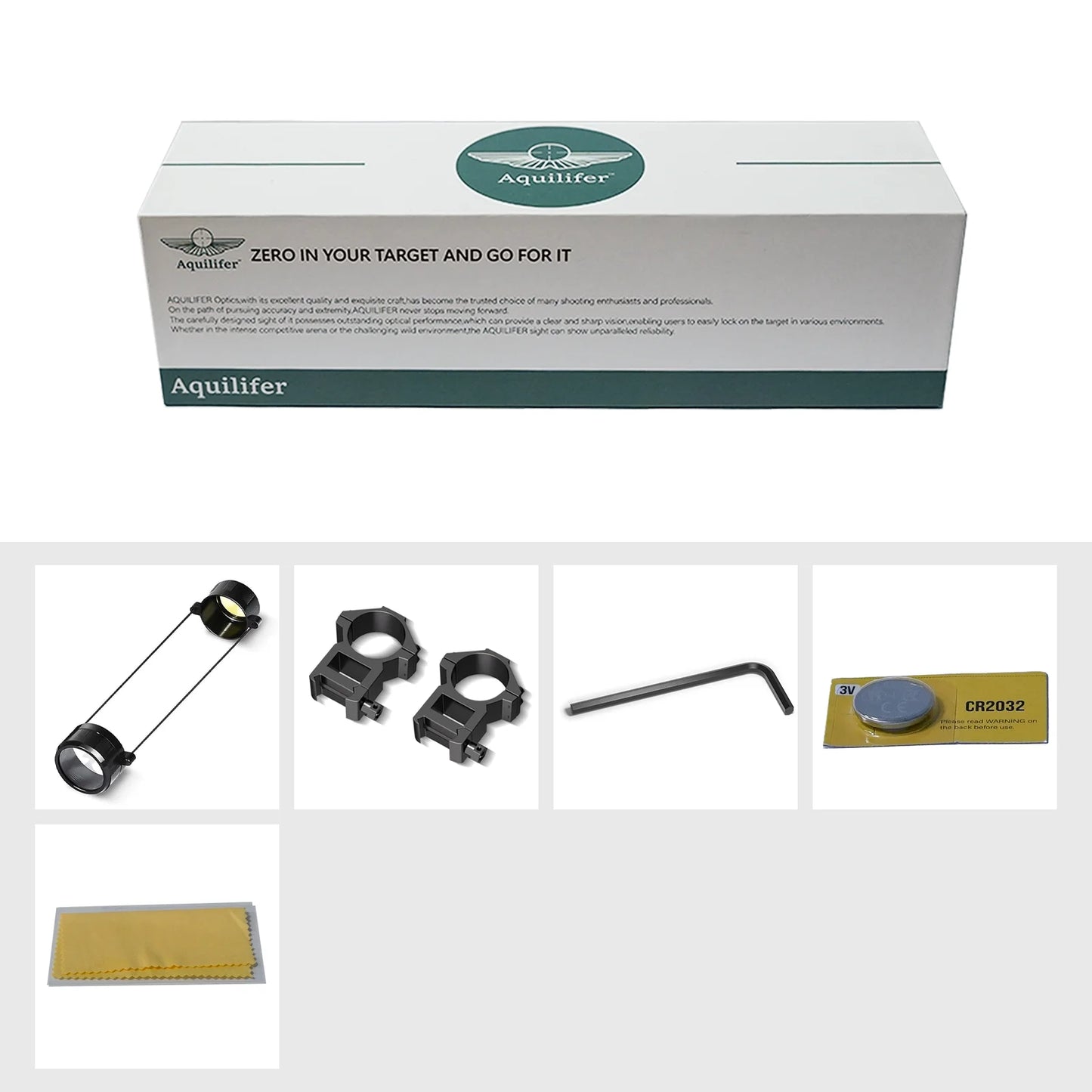 Aquilifer 4x32 AO Hunting Scope 295g Zero Stop for 22LR Rimfire Air Rifle Airgun with Free Scope Rings Lifetime Warranty