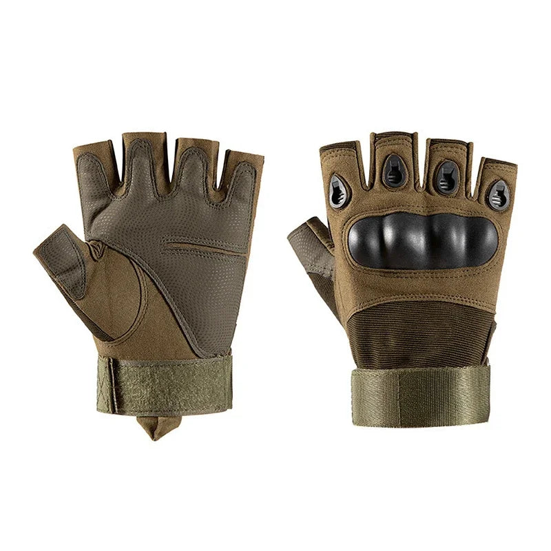 Half-finger outdoor hunting tactical gloves training fitness anti-skid cycling sports breathable wear resistance