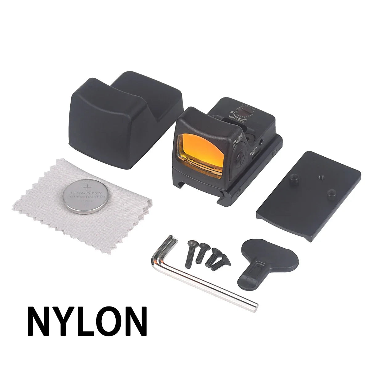 Red Dot Sight NYLON METAL Reflex Sights Scope with Picatinny and G-Mount for Glock17 Airsoft Rifle Handgun Hunting G17 G19 Sight