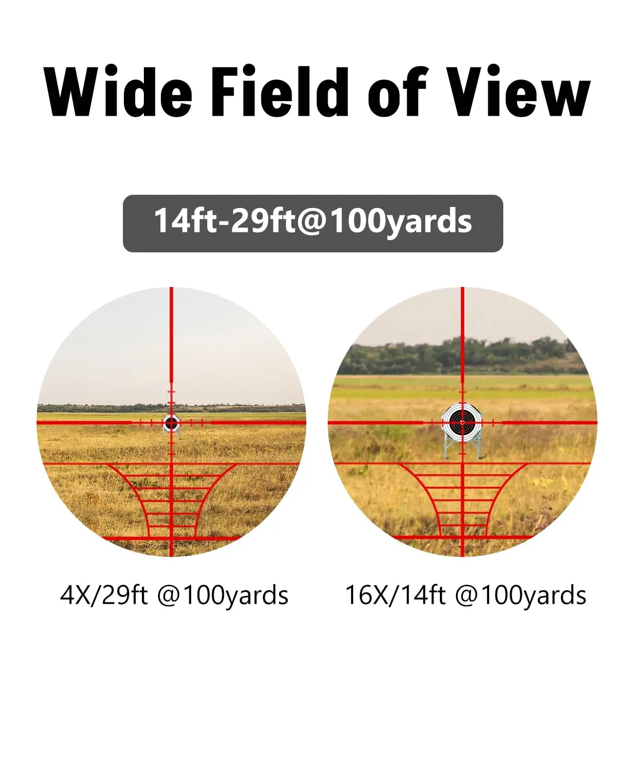 4-16X50 AO Rifle Scope Combo, Rangefinder Optics with Dual Illuminated & 4 Holographic Reticle Red Dot Sight & Green Laser Sight