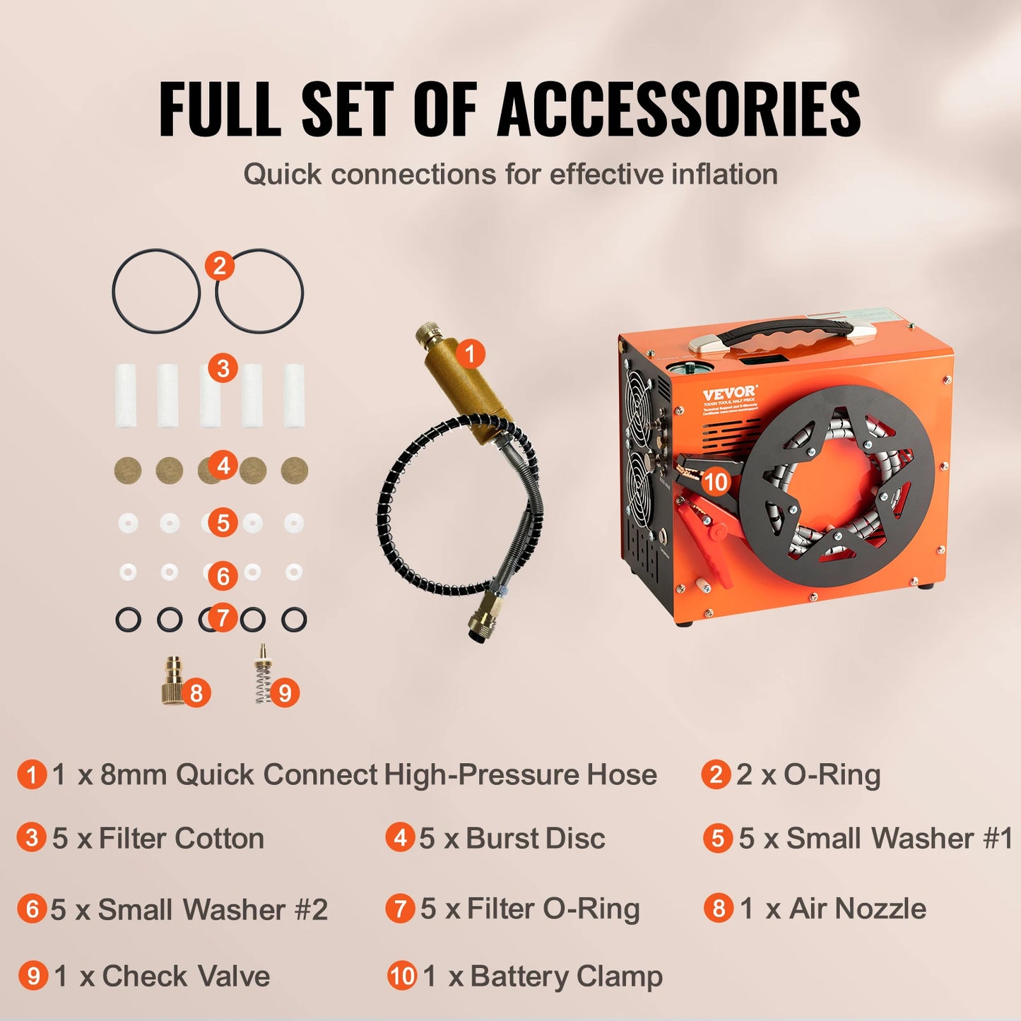 SucceBuy PCP Air Compressor 4500 PSI Portable