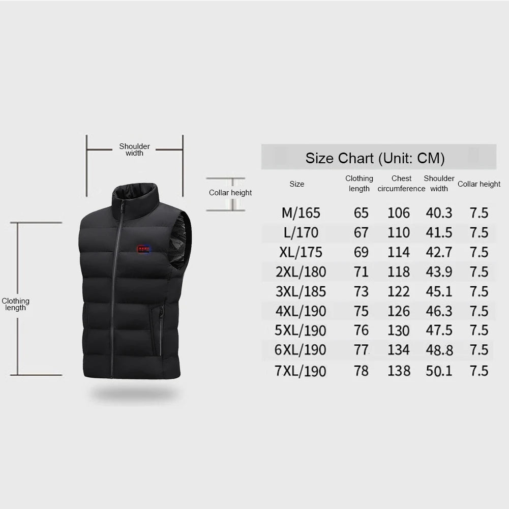 Shunmaii AllSeasonThermalProtection TwentyThreeZoneThermal Heated Vest Men Women USB Charging