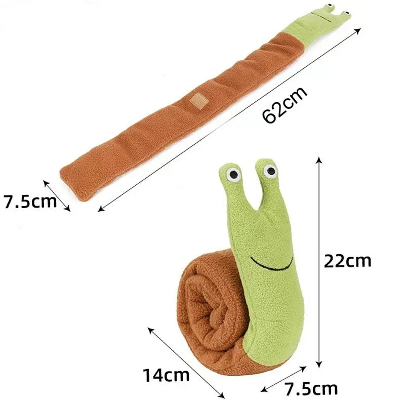 Snail Shaped Dog And Cat Toy With FoodOdorHide Mat