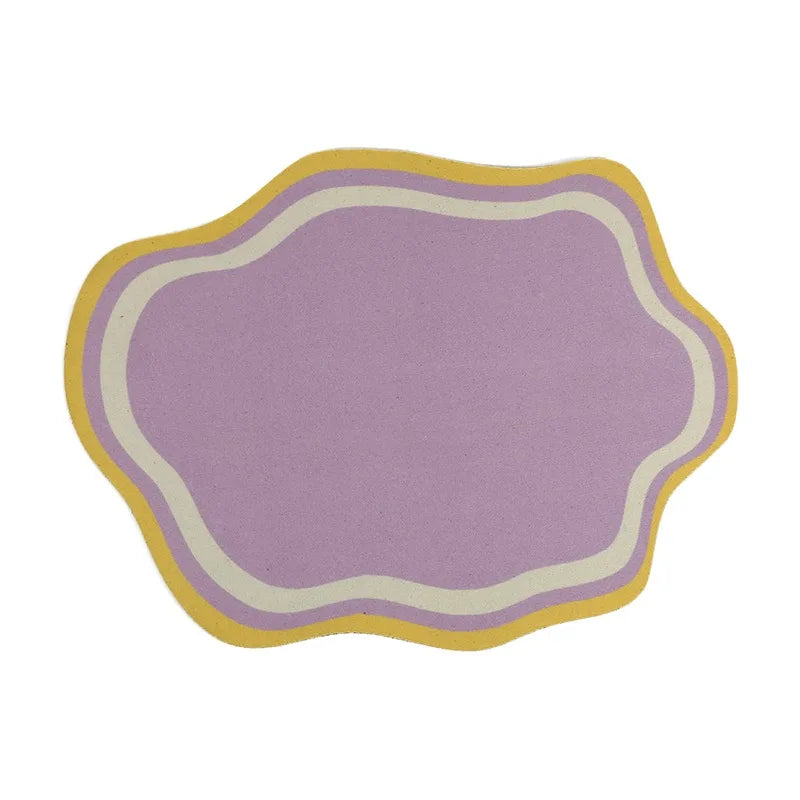 Absorbent Solid Colour Pet Mats Quick-dry Non-Slip Absorbent Wear-Resistant Leak-Proof Easy To Clean Dog Food Mats Cat Food Mats