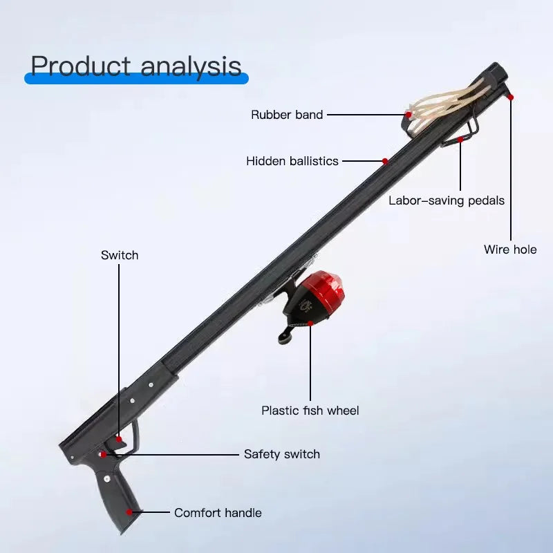 Automatic Fishing Slingshot Aluminum Alloy High Precision Long Range