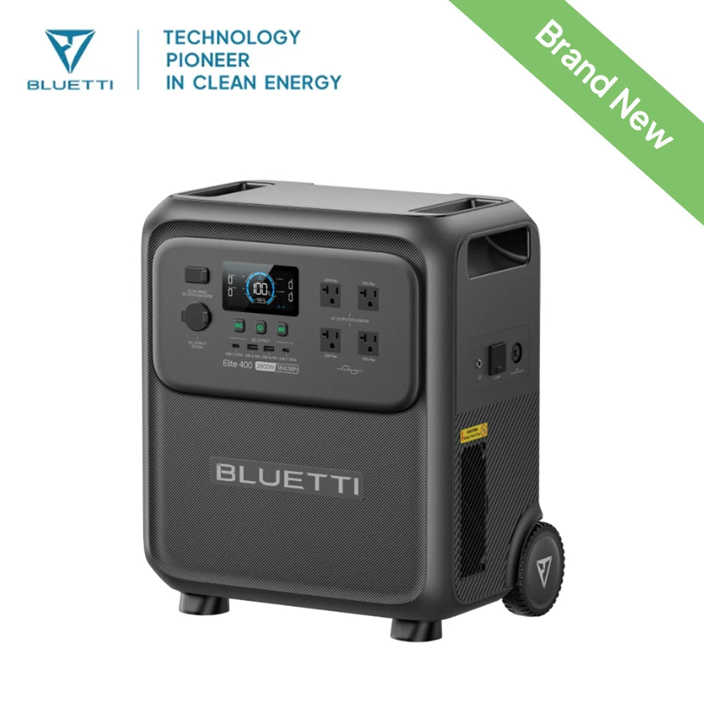 BLUETTI Elite 400 Portable Power Station | 3840Wh 2600W High Capacity Solar Generator for Home Backup Outdoor Camping RV Travel