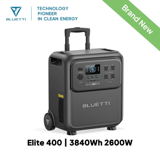 BLUETTI Elite 400 Portable Power Station | 3840Wh 2600W High Capacity Solar Generator for Home Backup Outdoor Camping RV Travel
