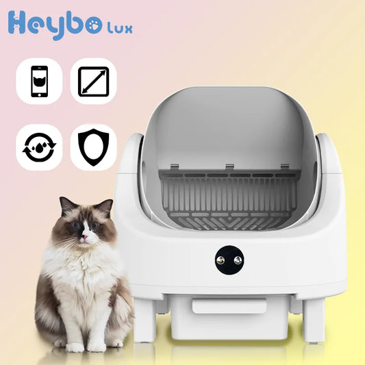 Smart Self Cleaning Cat Litter Box With App Control Odor