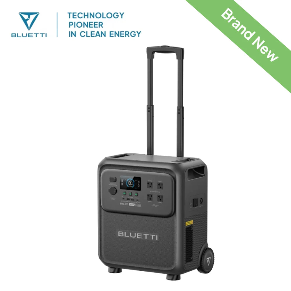 BLUETTI Elite 400 Portable Power Station | 3840Wh 2600W High Capacity Solar Generator for Home Backup Outdoor Camping RV Travel