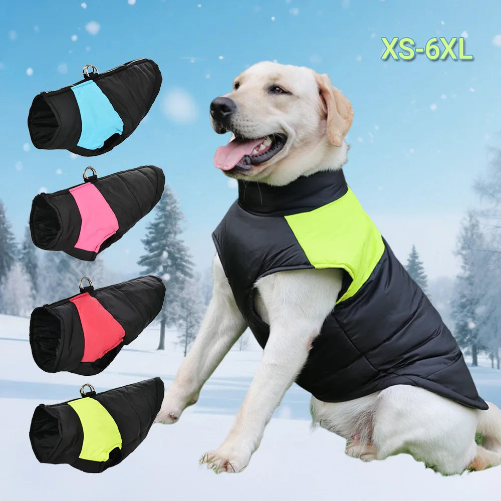 Pet Dog Jacket Warm Winter Clothes For Small Large Dogs Labrador Coat Windproof Waterproof Costume Vest With Pug