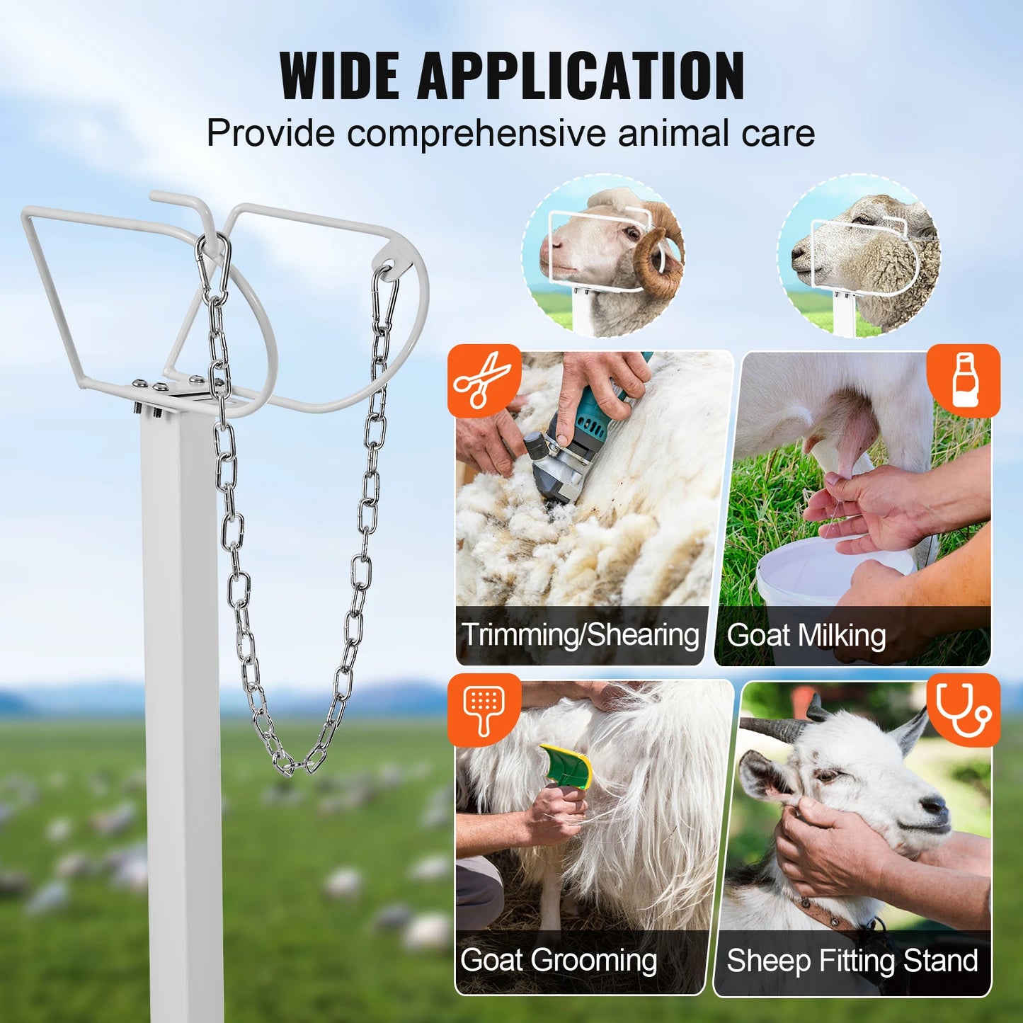 SucceBuy Goat and Sheep Livestock Milking and Shearing Stand