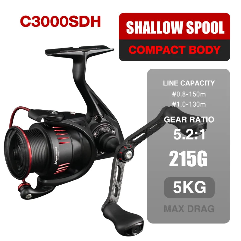 SeaSir Prospec P Series Spinning Reel Ultralight Carbon Fiber