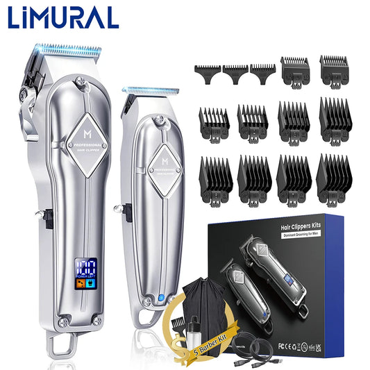 2024 Limural Home appliance Hair Clippers Professional Cordless Clippers Hair Cutting Beard Barbers Electric shaver for men