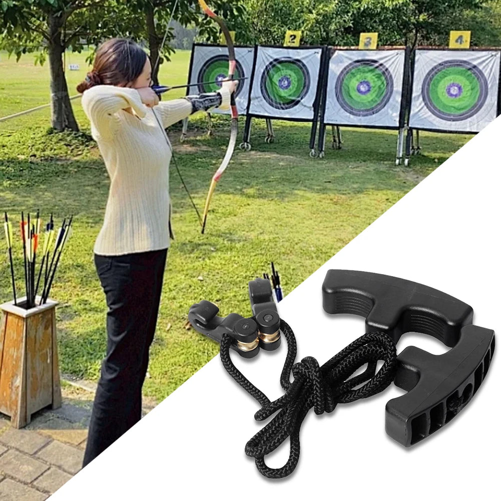 Crossbows Cocking Device Cocking Aid Heavy Duty Double Handle Strings Cocking Tool Braided Rope Crossbows Cocker for Hunting