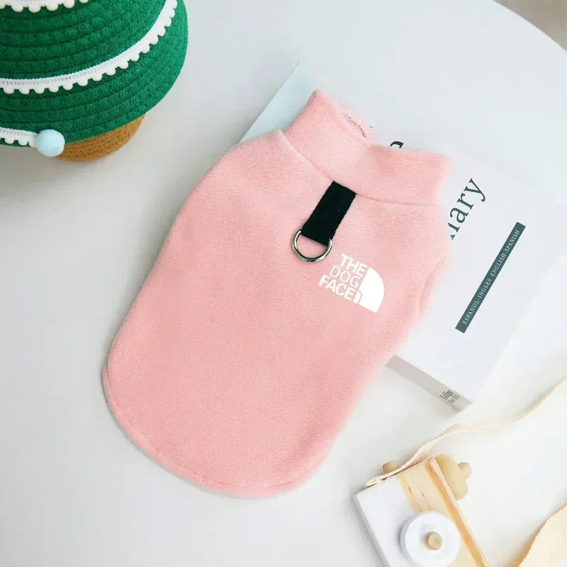 Cozy Fleece Dog Sweater Coat For Autumn Winter Pets