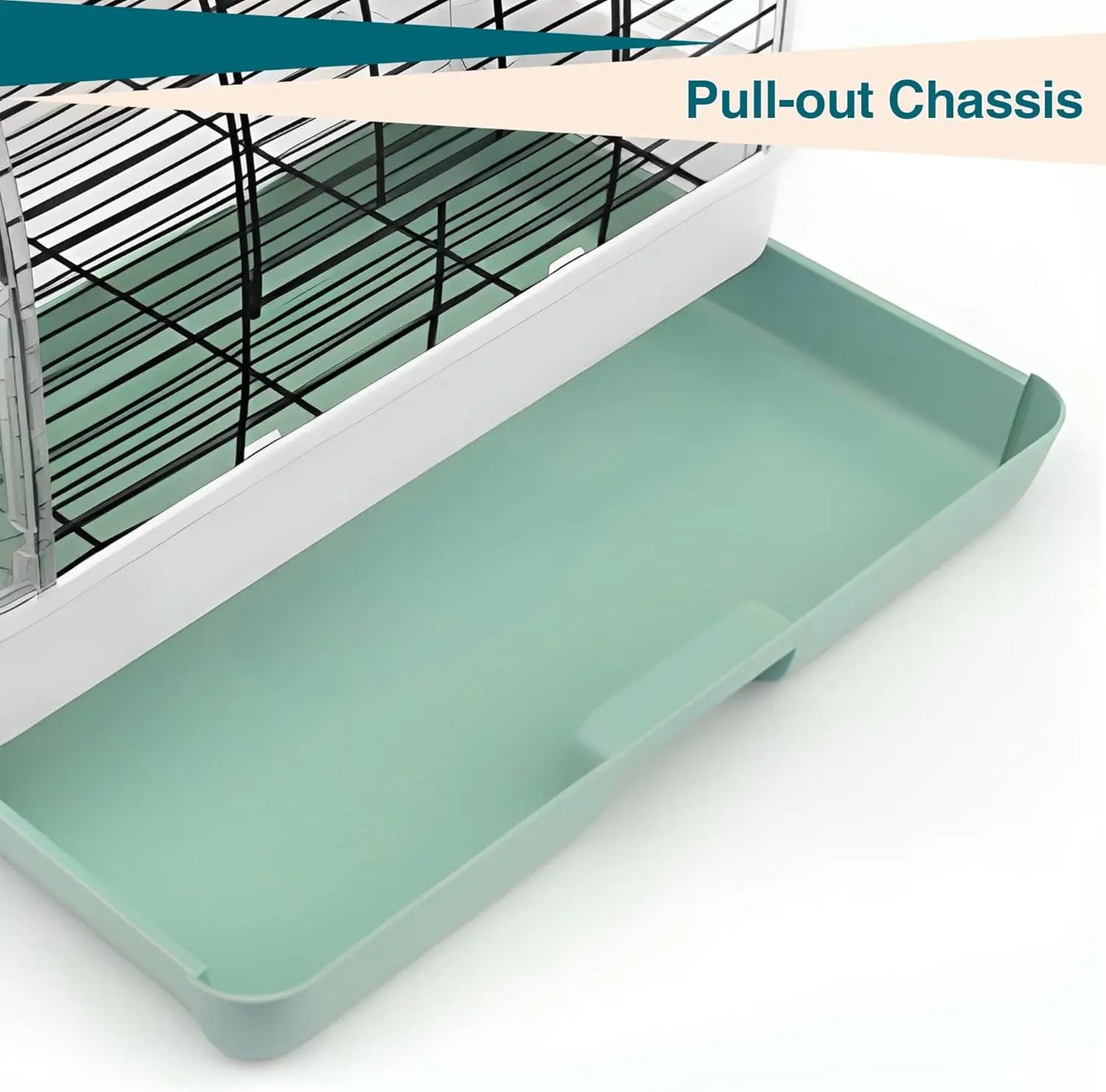 Portable Bird Cage Carrier, Travel Parrot Cage with 2 Perches, 2 Food Bowls and Tray Metal Parakeet Cages for Cockatiels