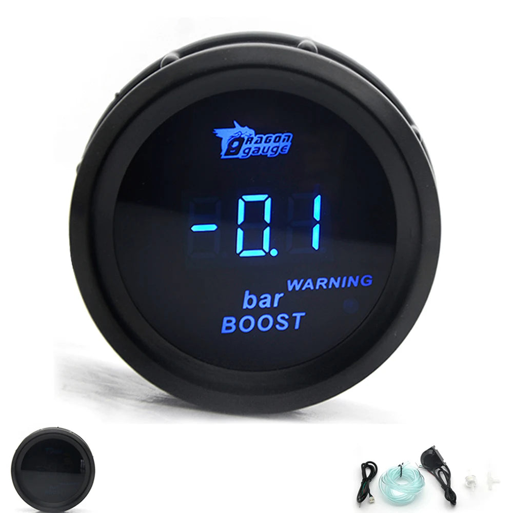 Car Digital Turbo Boost Gauge 9 Auto Gauge Types