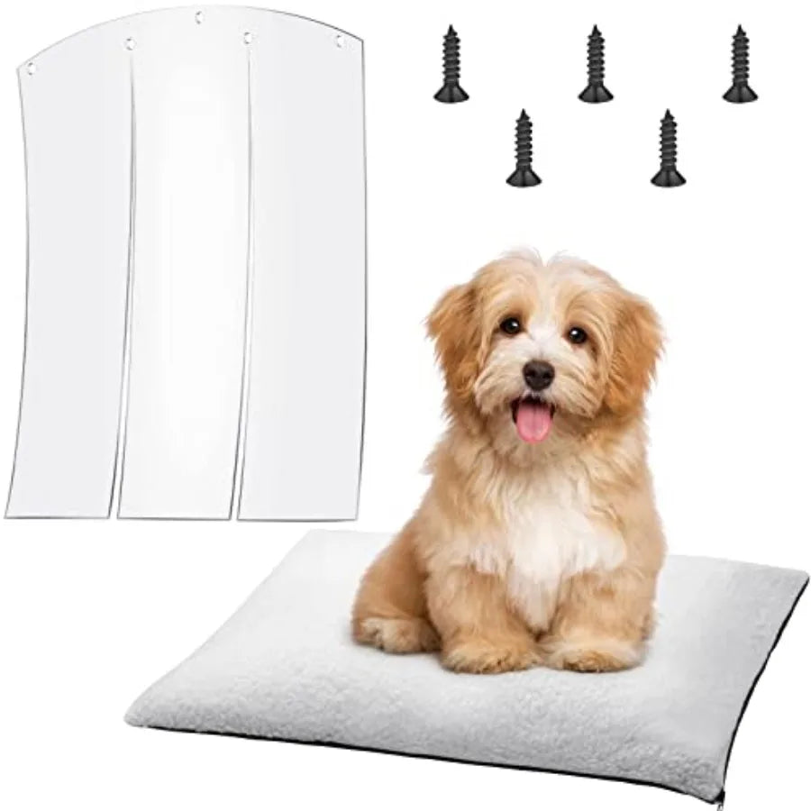 Vinyl Dog House Door Flap And Self Heating Pet Pad