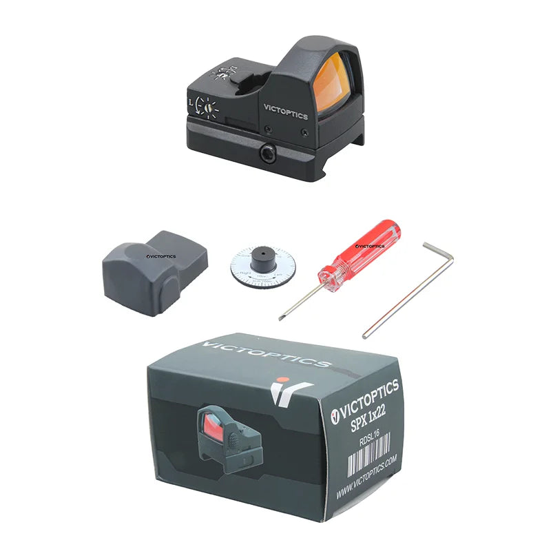 VictOptics 1x17x22 Red Dot Sight | 3.5MOA&6-Level Dot | Compatible With Docter Footprint | Weaver&Dovetail Mount | Lightweight