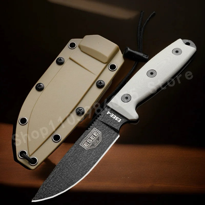 DIY Supplies ES-4 D2 Fixed Blade Knife With G10 Handle