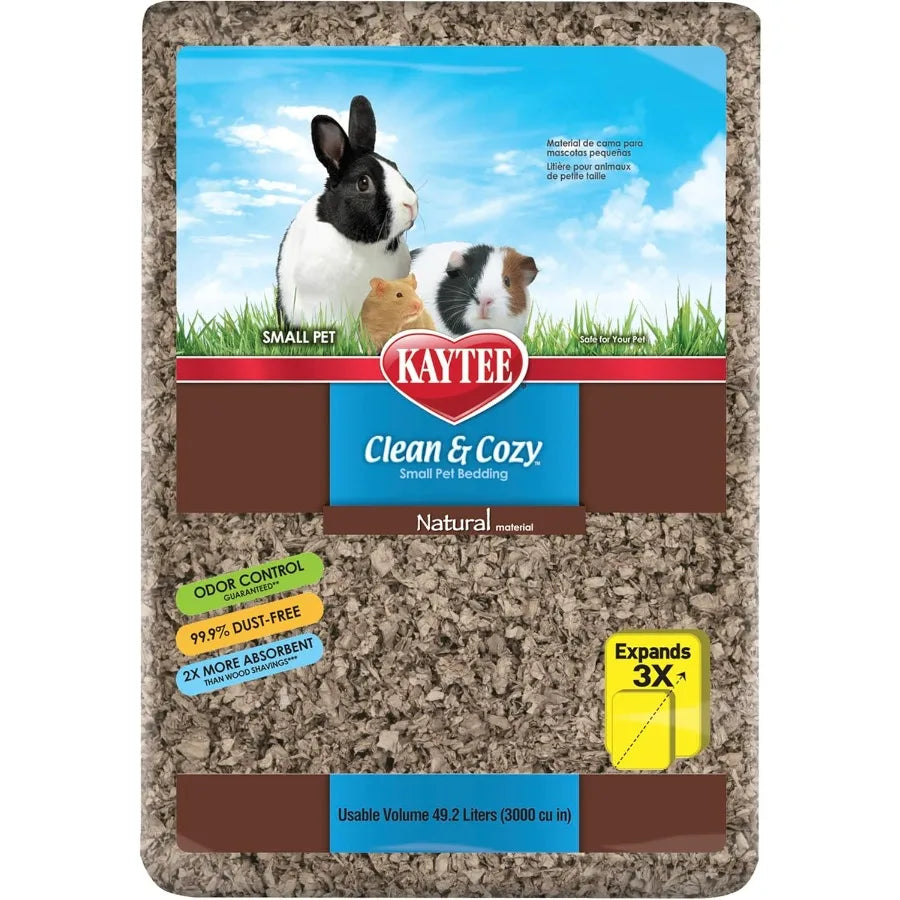 Clean Cozy Natural Paper Bedding Made for Small Animals 49.2 Liters