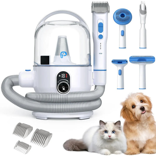 HiMISS Dog Grooming Kit With 2L Vacuum Suction Tools