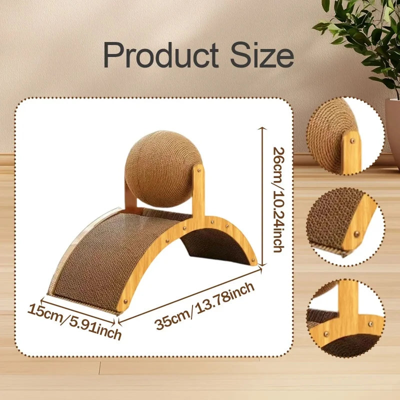 Rabbit Scratch Toy Natural Sisal Cat Scratcher For Indoor Cats