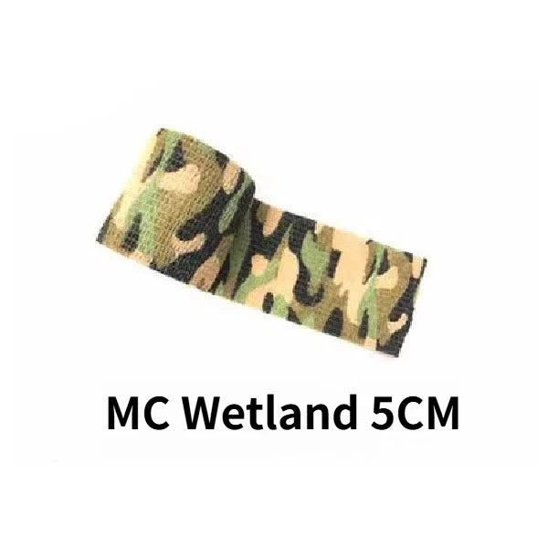 4.5M Hunt Disguise Elastoplast Camouflage Elastic Wrap Tape Self Adhesive Sports Protector Ankle Knee Finger Arm Bandage