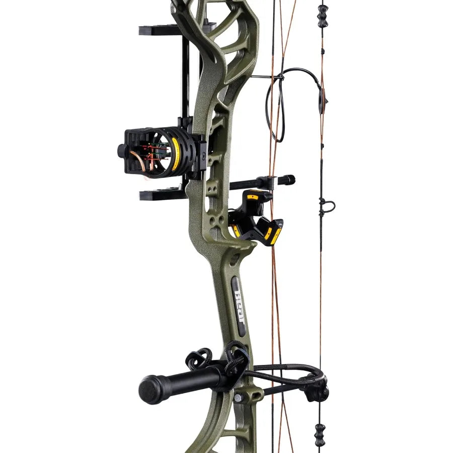 Bear Archery Legit MAXX Ready to Hunt Compound Bow Package with IMS Rest and Picatinny Sight Mounts 10-70 lb Draw Weight 14-13"