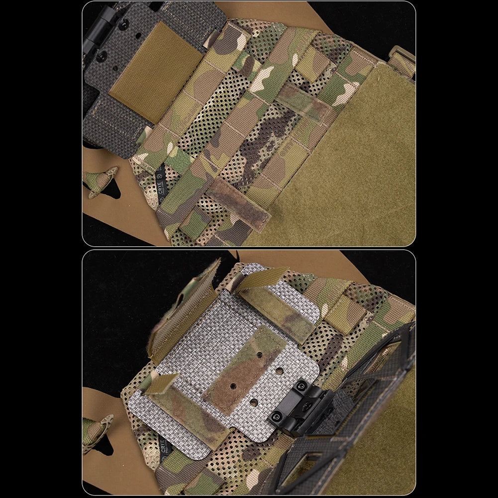 Tactical Vest Phone Holder Quick Release Tactical Molle Phone Pouch Tactical Vest Molle Phone Holder for 8.89 X 17.15 Cm Phone