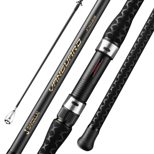 J-BARZILLAI Vanguard Carbon Surf Spinning Rod Ultra Light Graphite Pole Saltwater Surf Fishing