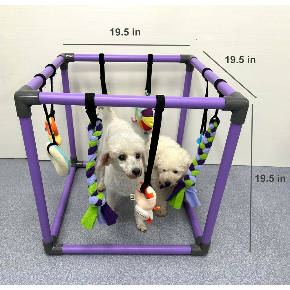 Puppy Play Gym for Small Dogs With Eight Hanging Toys