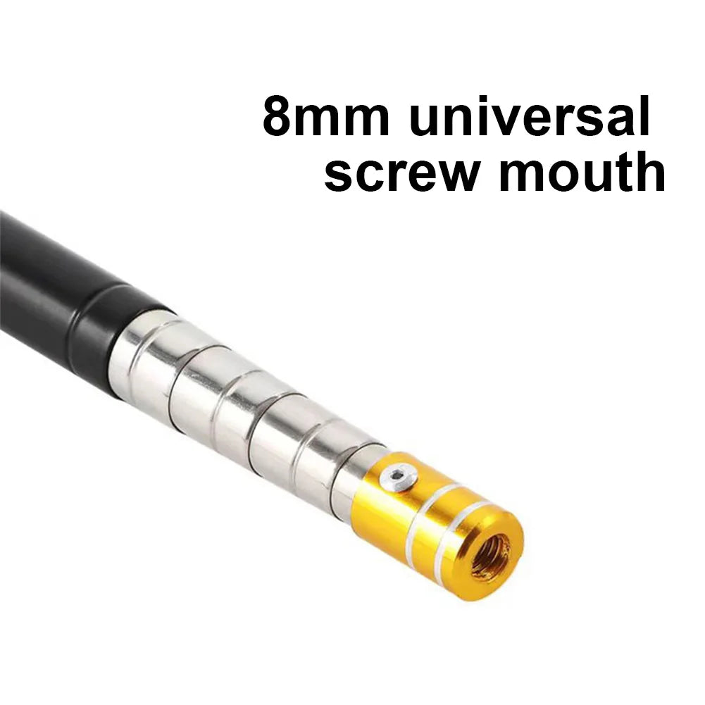 Retractable Landing Net Pole Stainless Steel Telescopic Landing Net Handle Fishing Accessories for Freshwater and Saltwater