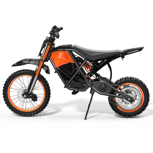 14"/12" Fat Tire Electric Dirt Bike for Teens Adults,48V Mountain Electric Off-Road Electric Motorcycle ,3000W Mid-Drive Motor