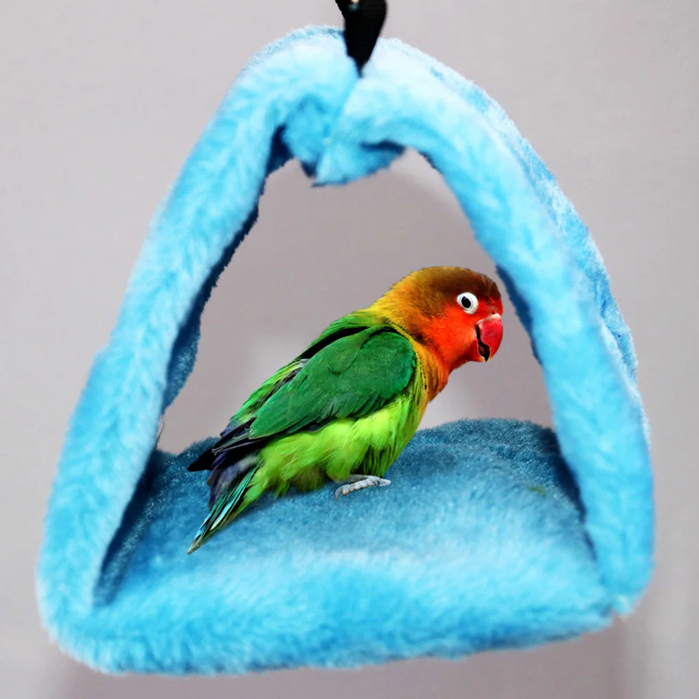 Flannel Hanging Bird Nest Birdhouse Hammock Cave For Pets