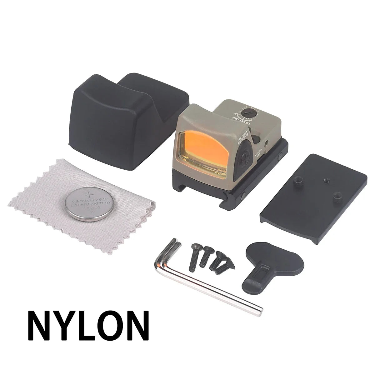 Red Dot Sight NYLON METAL Reflex Sights Scope with Picatinny and G-Mount for Glock17 Airsoft Rifle Handgun Hunting G17 G19 Sight