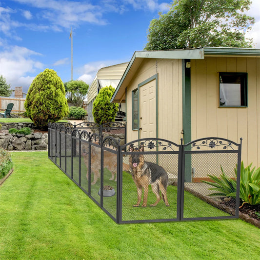 BingoPaw Heavy Duty Dog Playpen Outdoor Indoor Metal Fence