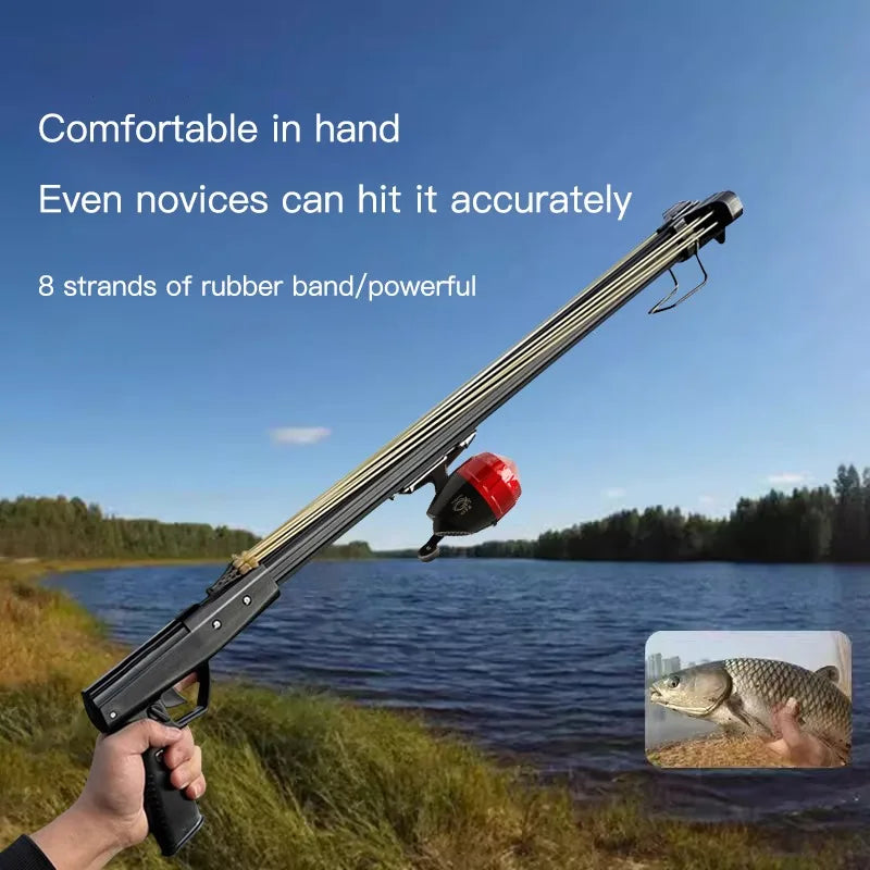 Automatic Fishing Slingshot Aluminum Alloy High Precision Long Range