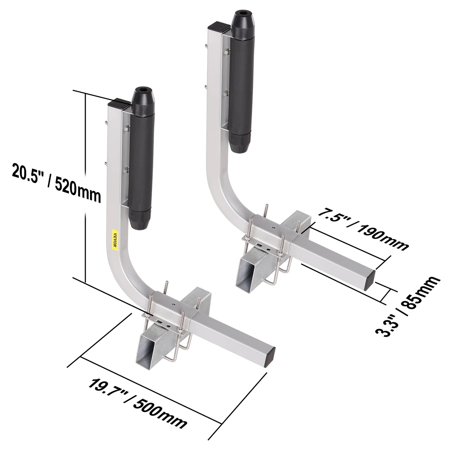 SucceBuy Boat Trailer Guide Poles 2PCS Adjustable Rustproof Galvanized Steel For Ski Boat Sailboat Trailers