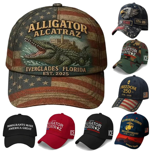 Fashion Animals Cartoon Embroidery Baseball Caps Men Women Alligator Alcatraz Hat Marine Corps 250th Anniversary Baseball Cap