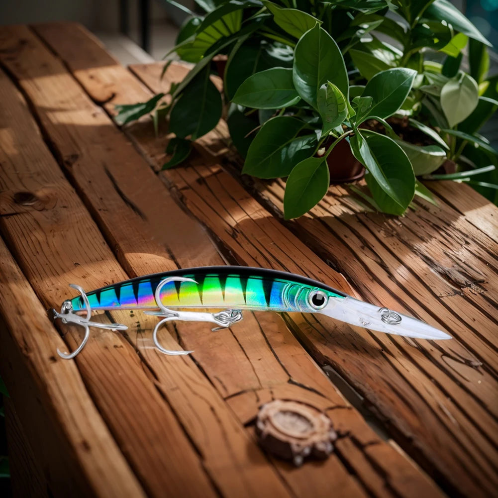 Minnow Plastic Hard Baits With Hooks For Seawater Fishing Artificial Bait Accessory
