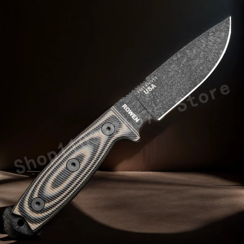 DIY Supplies ES-4 D2 Fixed Blade Knife With G10 Handle