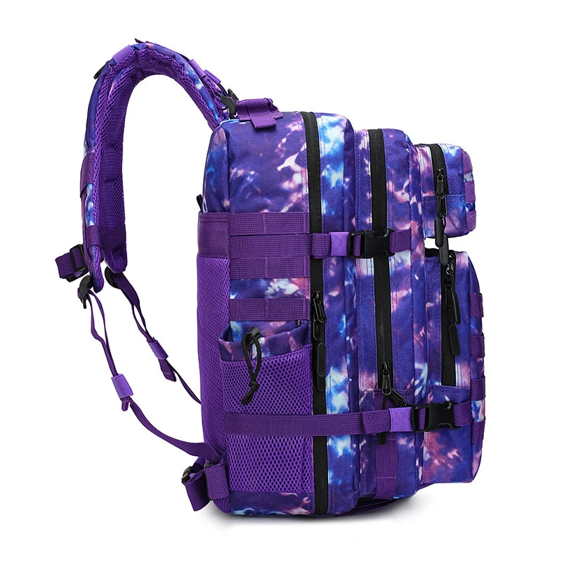 Tactical Assault Backpack For Outdoor Travel And Hunting Rucksack Nylon Construction Water Resistant