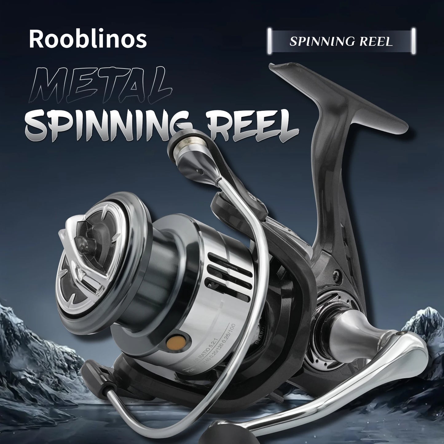 Rooblinos UltraPremiumHighPerformance SpinningFishingReelSystem PremiumQualityConstruction FivePointTwoToOne