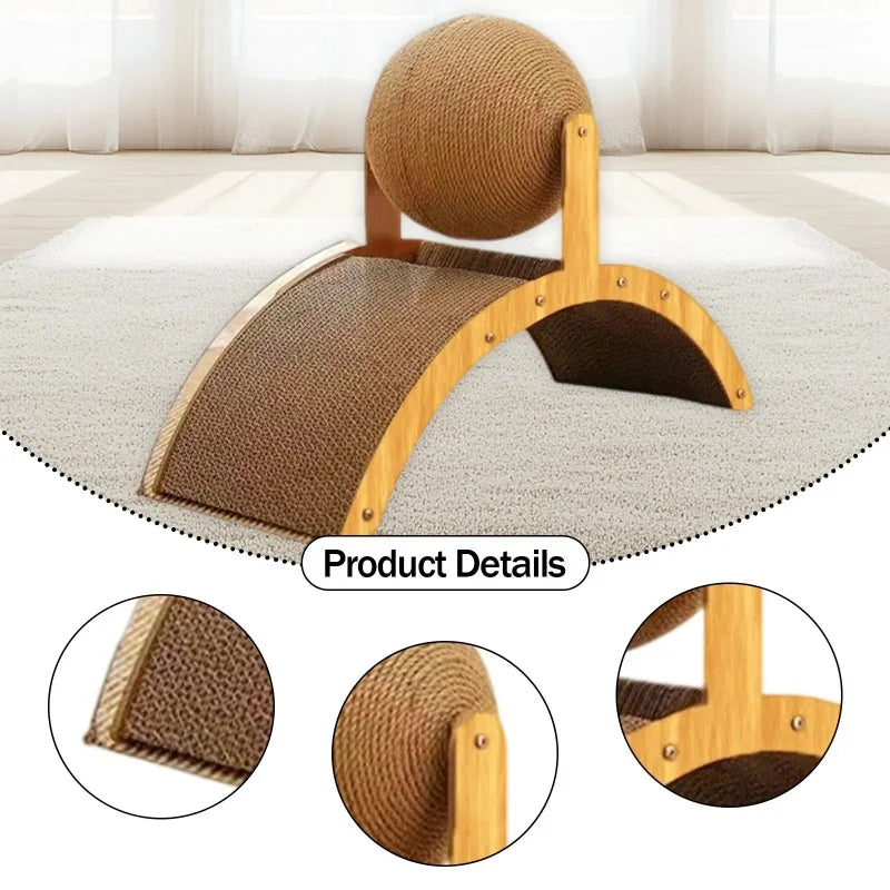 Rabbit Scratch Toy Natural Sisal Cat Scratcher For Indoor Cats