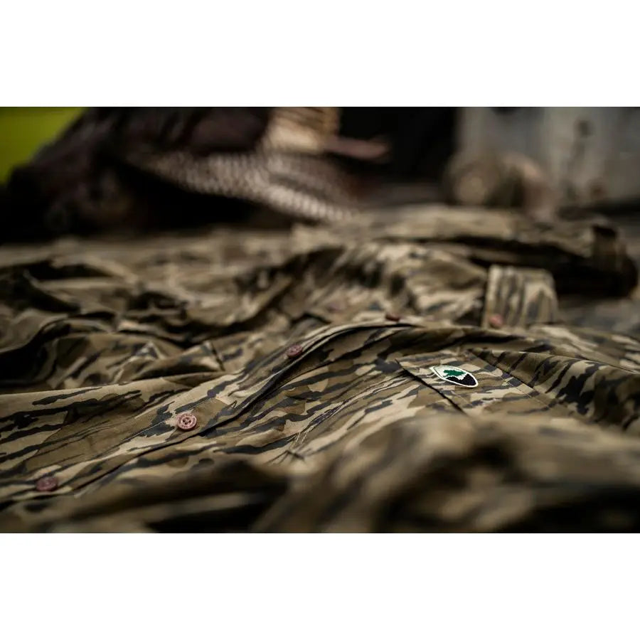 Long Sleeve Camo Hunting Shirts Cotton Mill