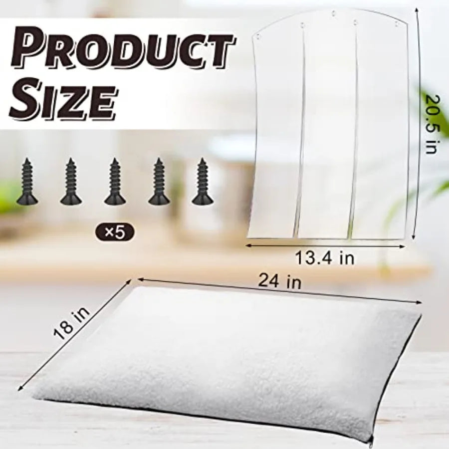 Vinyl Dog House Door Flap And Self Heating Pet Pad