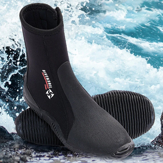 APWIKOGER Premium Ultralight Neoprene Diving Boots with Zip Closure WaterSportsAdvantage