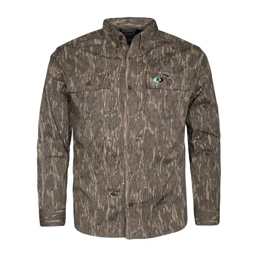 Long Sleeve Camo Hunting Shirts Cotton Mill